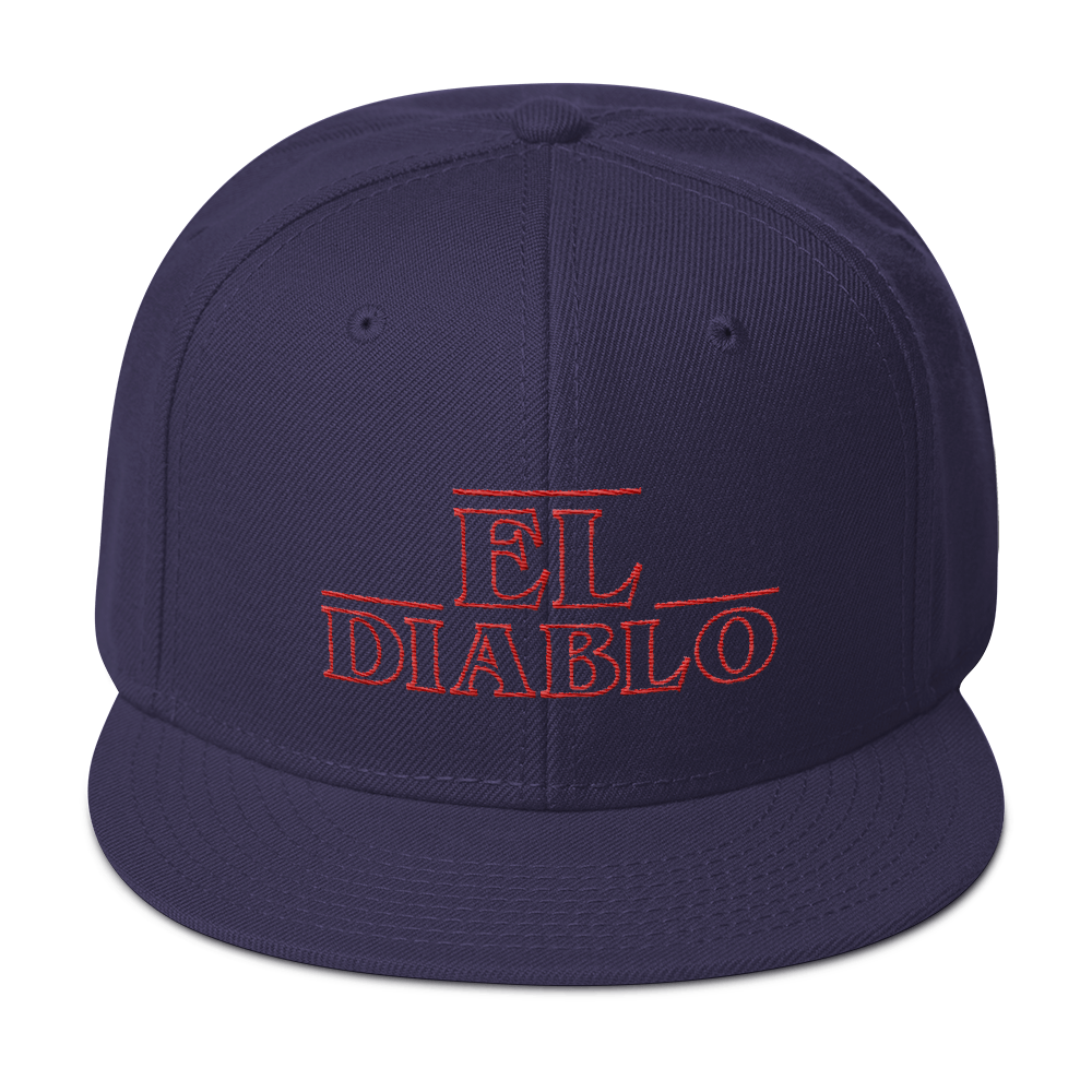 El Diablo Snapback Hat  - 2020 - DominicanGirlfriend.com - Frases Dominicanas - República Dominicana Lifestyle Graphic T-Shirts Streetwear & Accessories - New York - Bronx - Washington Heights - Miami - Florida - Boca Chica - USA - Dominican Clothing