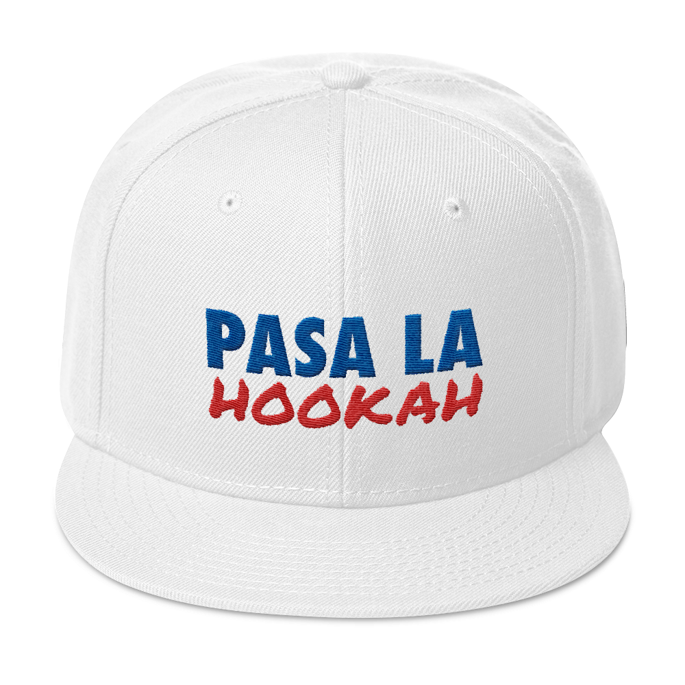 Pasa La Hookah Snapback Hat  - 2020 - DominicanGirlfriend.com - Frases Dominicanas - República Dominicana Lifestyle Graphic T-Shirts Streetwear & Accessories - New York - Bronx - Washington Heights - Miami - Florida - Boca Chica - USA - Dominican Clothing