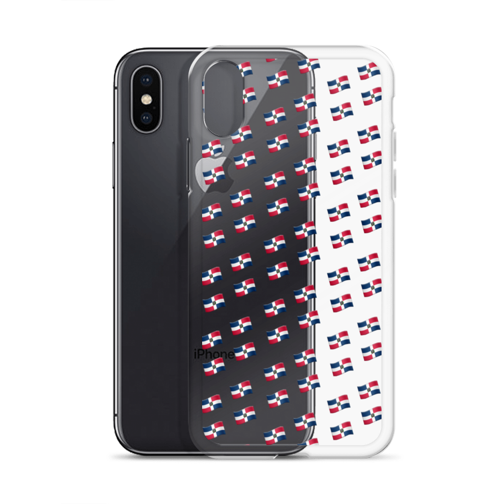 All-Over Emoji República Dominicana Flag iPhone Case  - 2020 - DominicanGirlfriend.com - Frases Dominicanas - República Dominicana Lifestyle Graphic T-Shirts Streetwear & Accessories - New York - Bronx - Washington Heights - Miami - Florida - Boca Chica - USA - Dominican Clothing