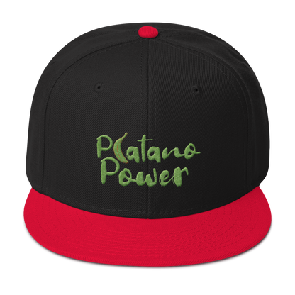 Platano Power Snapback Hat  - 2020 - DominicanGirlfriend.com - Frases Dominicanas - República Dominicana Lifestyle Graphic T-Shirts Streetwear & Accessories - New York - Bronx - Washington Heights - Miami - Florida - Boca Chica - USA - Dominican Clothing