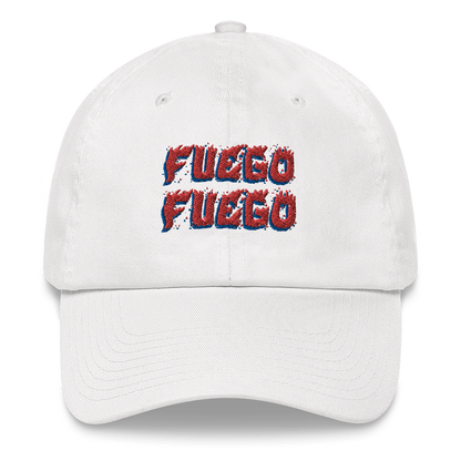 Fuego Dad hat  - 2020 - DominicanGirlfriend.com - Frases Dominicanas - República Dominicana Lifestyle Graphic T-Shirts Streetwear & Accessories - New York - Bronx - Washington Heights - Miami - Florida - Boca Chica - USA - Dominican Clothing