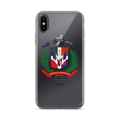 Escudo de la República Dominicana iPhone Case  - 2020 - DominicanGirlfriend.com - Frases Dominicanas - República Dominicana Lifestyle Graphic T-Shirts Streetwear & Accessories - New York - Bronx - Washington Heights - Miami - Florida - Boca Chica - USA - Dominican Clothing
