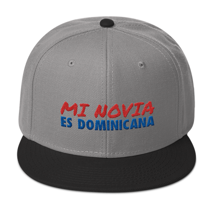 Mi Novia Es Dominicana Snapback Hat  - 2020 - DominicanGirlfriend.com - Frases Dominicanas - República Dominicana Lifestyle Graphic T-Shirts Streetwear & Accessories - New York - Bronx - Washington Heights - Miami - Florida - Boca Chica - USA - Dominican Clothing