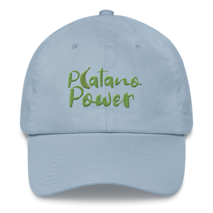 Platano Power Dad Hat  - 2020 - DominicanGirlfriend.com - Frases Dominicanas - República Dominicana Lifestyle Graphic T-Shirts Streetwear & Accessories - New York - Bronx - Washington Heights - Miami - Florida - Boca Chica - USA - Dominican Clothing