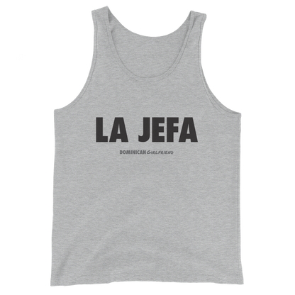 La Jefa Tank Top  - 2020 - DominicanGirlfriend.com - Frases Dominicanas - República Dominicana Lifestyle Graphic T-Shirts Streetwear & Accessories - New York - Bronx - Washington Heights - Miami - Florida - Boca Chica - USA - Dominican Clothing