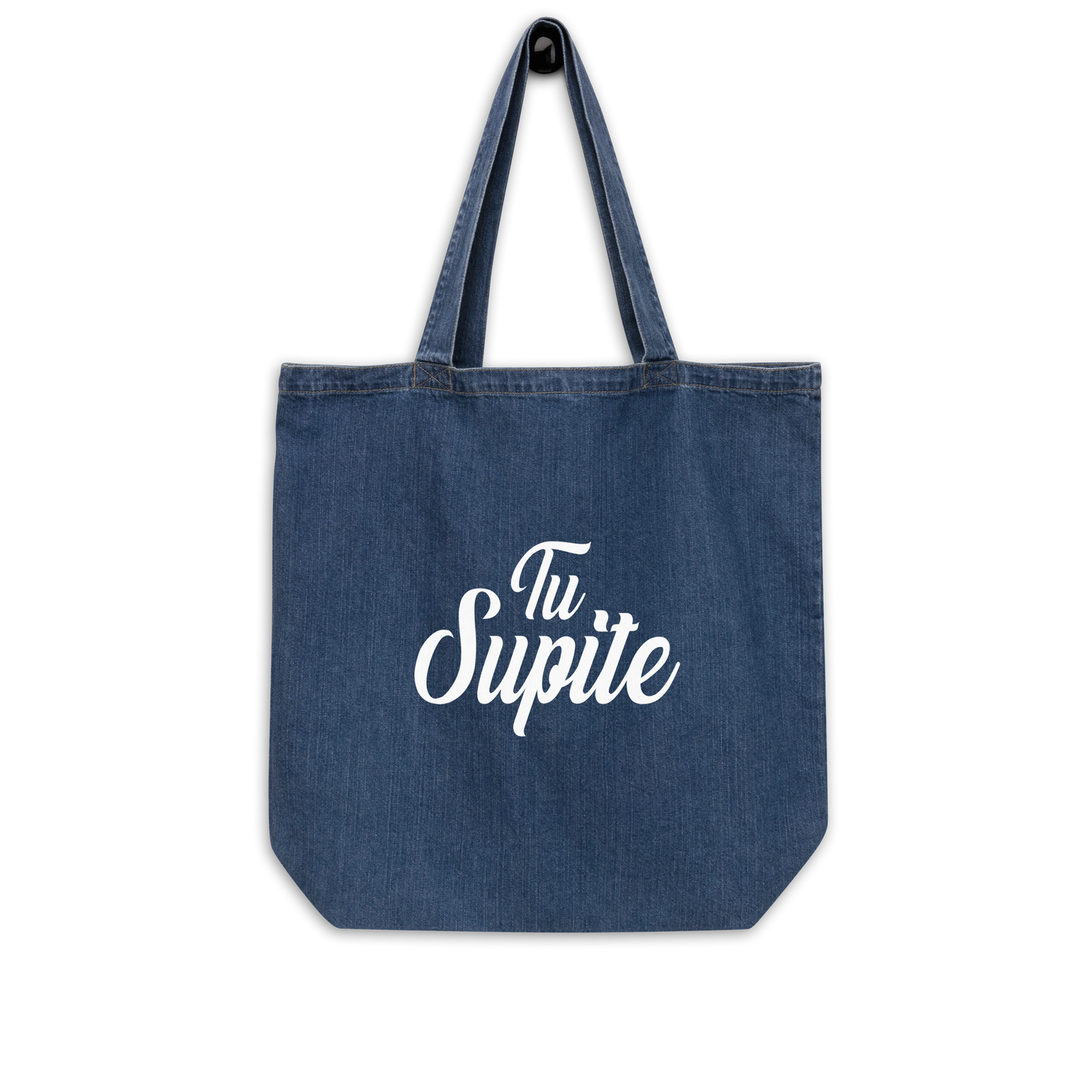 Tu Supite Organic Denim Tote Bag  - 2020 - DominicanGirlfriend.com - Frases Dominicanas - República Dominicana Lifestyle Graphic T-Shirts Streetwear & Accessories - New York - Bronx - Washington Heights - Miami - Florida - Boca Chica - USA - Dominican Clothing