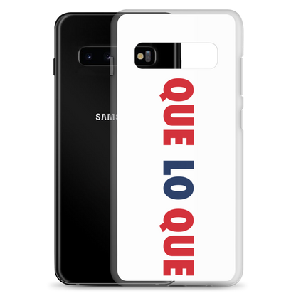 Que Lo Que Samsung Case  - 2020 - DominicanGirlfriend.com - Frases Dominicanas - República Dominicana Lifestyle Graphic T-Shirts Streetwear & Accessories - New York - Bronx - Washington Heights - Miami - Florida - Boca Chica - USA - Dominican Clothing