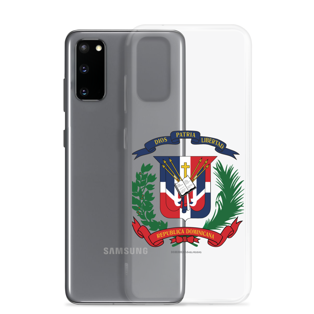 Escudo de la República Dominicana Samsung Case  - 2020 - DominicanGirlfriend.com - Frases Dominicanas - República Dominicana Lifestyle Graphic T-Shirts Streetwear & Accessories - New York - Bronx - Washington Heights - Miami - Florida - Boca Chica - USA - Dominican Clothing