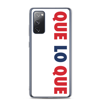 Que Lo Que Samsung Case  - 2020 - DominicanGirlfriend.com - Frases Dominicanas - República Dominicana Lifestyle Graphic T-Shirts Streetwear & Accessories - New York - Bronx - Washington Heights - Miami - Florida - Boca Chica - USA - Dominican Clothing
