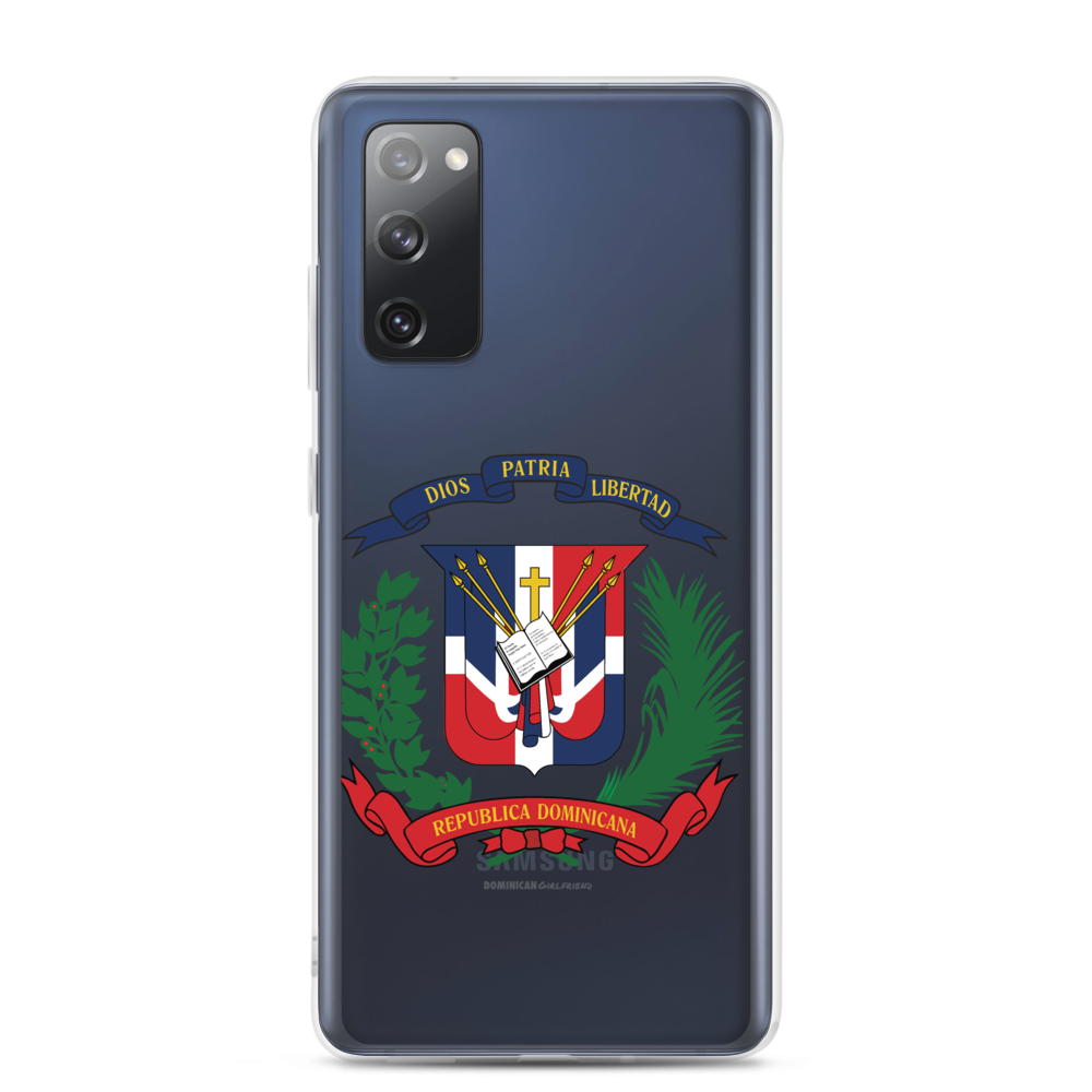 Escudo de la República Dominicana Samsung Case  - 2020 - DominicanGirlfriend.com - Frases Dominicanas - República Dominicana Lifestyle Graphic T-Shirts Streetwear & Accessories - New York - Bronx - Washington Heights - Miami - Florida - Boca Chica - USA - Dominican Clothing