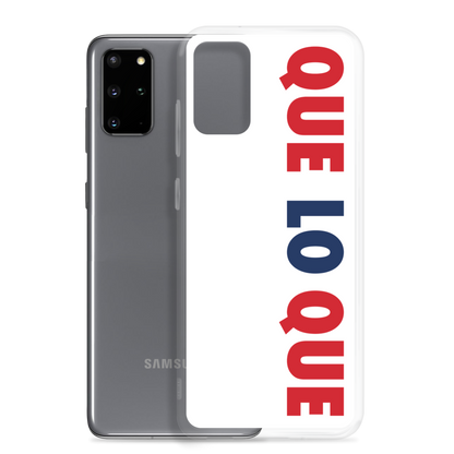 Que Lo Que Samsung Case  - 2020 - DominicanGirlfriend.com - Frases Dominicanas - República Dominicana Lifestyle Graphic T-Shirts Streetwear & Accessories - New York - Bronx - Washington Heights - Miami - Florida - Boca Chica - USA - Dominican Clothing
