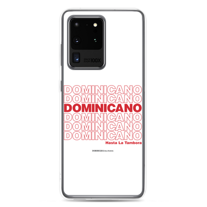Dominicano Hasta La Tambora Samsung Case  - 2020 - DominicanGirlfriend.com - Frases Dominicanas - República Dominicana Lifestyle Graphic T-Shirts Streetwear & Accessories - New York - Bronx - Washington Heights - Miami - Florida - Boca Chica - USA - Dominican Clothing