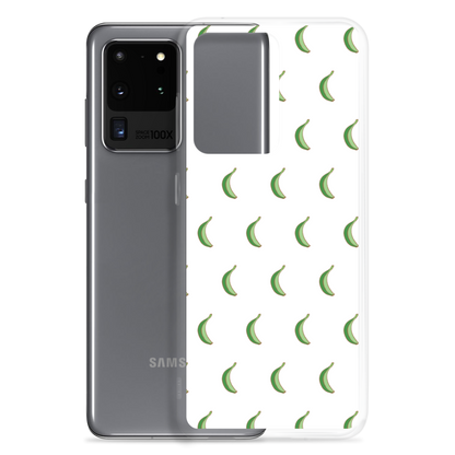 Platano All-Over Samsung Case (White)  - 2020 - DominicanGirlfriend.com - Frases Dominicanas - República Dominicana Lifestyle Graphic T-Shirts Streetwear & Accessories - New York - Bronx - Washington Heights - Miami - Florida - Boca Chica - USA - Dominican Clothing
