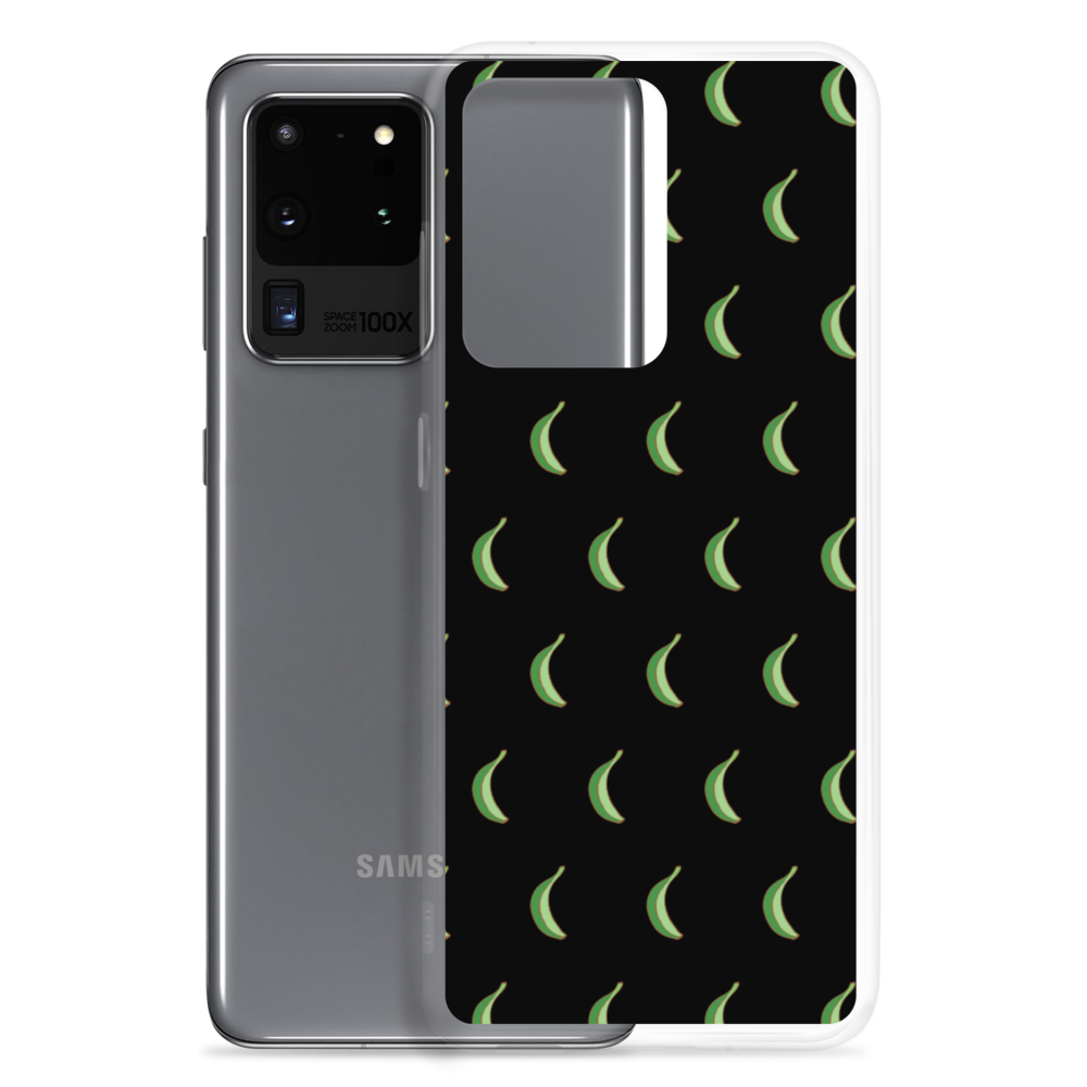 Platano All-Over Samsung Case (Black)  - 2020 - DominicanGirlfriend.com - Frases Dominicanas - República Dominicana Lifestyle Graphic T-Shirts Streetwear & Accessories - New York - Bronx - Washington Heights - Miami - Florida - Boca Chica - USA - Dominican Clothing