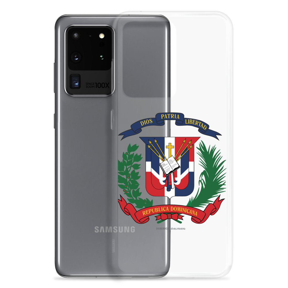 Escudo de la República Dominicana Samsung Case  - 2020 - DominicanGirlfriend.com - Frases Dominicanas - República Dominicana Lifestyle Graphic T-Shirts Streetwear & Accessories - New York - Bronx - Washington Heights - Miami - Florida - Boca Chica - USA - Dominican Clothing