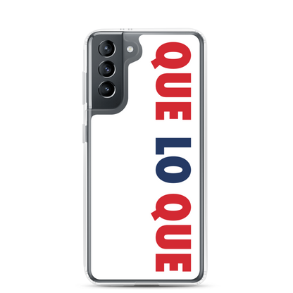 Que Lo Que Samsung Case  - 2020 - DominicanGirlfriend.com - Frases Dominicanas - República Dominicana Lifestyle Graphic T-Shirts Streetwear & Accessories - New York - Bronx - Washington Heights - Miami - Florida - Boca Chica - USA - Dominican Clothing