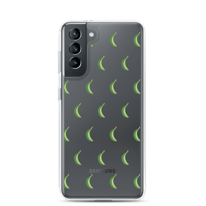 Platano All-Over Samsung Case (Transparent)  - 2020 - DominicanGirlfriend.com - Frases Dominicanas - República Dominicana Lifestyle Graphic T-Shirts Streetwear & Accessories - New York - Bronx - Washington Heights - Miami - Florida - Boca Chica - USA - Dominican Clothing