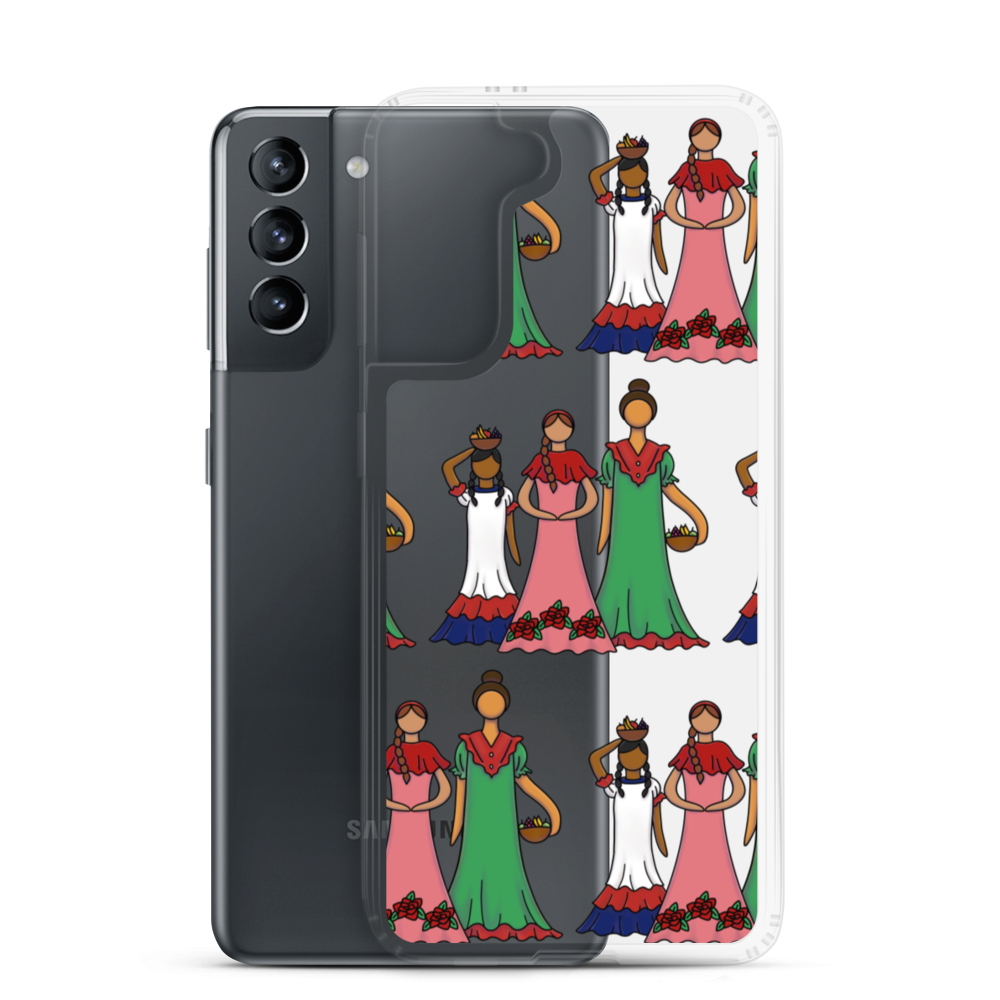 Dominican Faceless Dolls Samsung Case  - 2020 - DominicanGirlfriend.com - Frases Dominicanas - República Dominicana Lifestyle Graphic T-Shirts Streetwear & Accessories - New York - Bronx - Washington Heights - Miami - Florida - Boca Chica - USA - Dominican Clothing