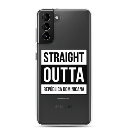 Straight Outta República Dominicana Samsung Case  - 2020 - DominicanGirlfriend.com - Frases Dominicanas - República Dominicana Lifestyle Graphic T-Shirts Streetwear & Accessories - New York - Bronx - Washington Heights - Miami - Florida - Boca Chica - USA - Dominican Clothing