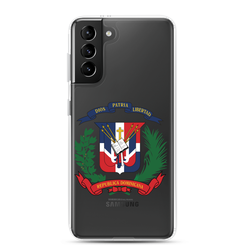 Escudo de la República Dominicana Samsung Case  - 2020 - DominicanGirlfriend.com - Frases Dominicanas - República Dominicana Lifestyle Graphic T-Shirts Streetwear & Accessories - New York - Bronx - Washington Heights - Miami - Florida - Boca Chica - USA - Dominican Clothing