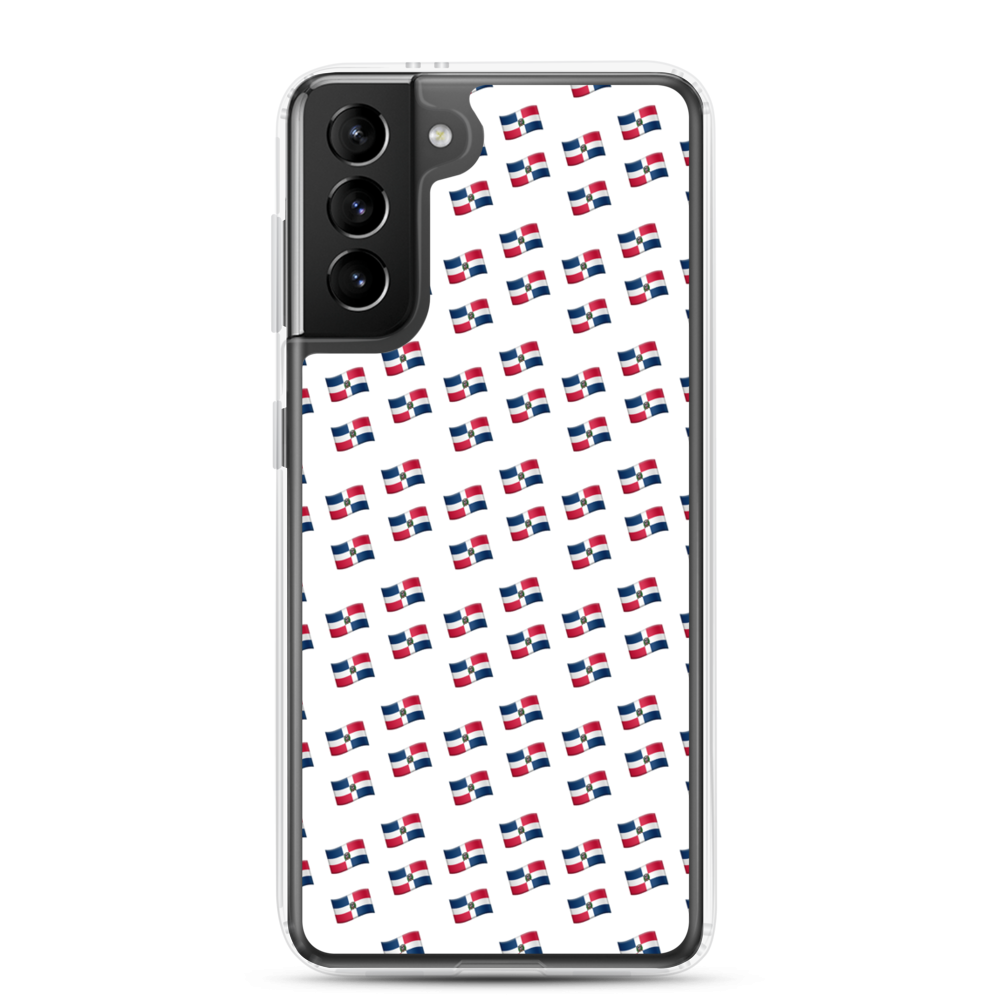 All-Over Emoji República Dominicana Flag Samsung Case  - 2020 - DominicanGirlfriend.com - Frases Dominicanas - República Dominicana Lifestyle Graphic T-Shirts Streetwear & Accessories - New York - Bronx - Washington Heights - Miami - Florida - Boca Chica - USA - Dominican Clothing