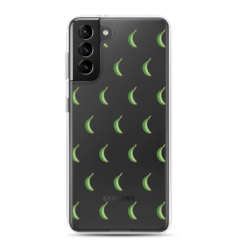 Platano All-Over Samsung Case (Transparent)  - 2020 - DominicanGirlfriend.com - Frases Dominicanas - República Dominicana Lifestyle Graphic T-Shirts Streetwear & Accessories - New York - Bronx - Washington Heights - Miami - Florida - Boca Chica - USA - Dominican Clothing