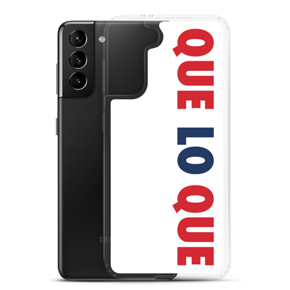 Que Lo Que Samsung Case  - 2020 - DominicanGirlfriend.com - Frases Dominicanas - República Dominicana Lifestyle Graphic T-Shirts Streetwear & Accessories - New York - Bronx - Washington Heights - Miami - Florida - Boca Chica - USA - Dominican Clothing