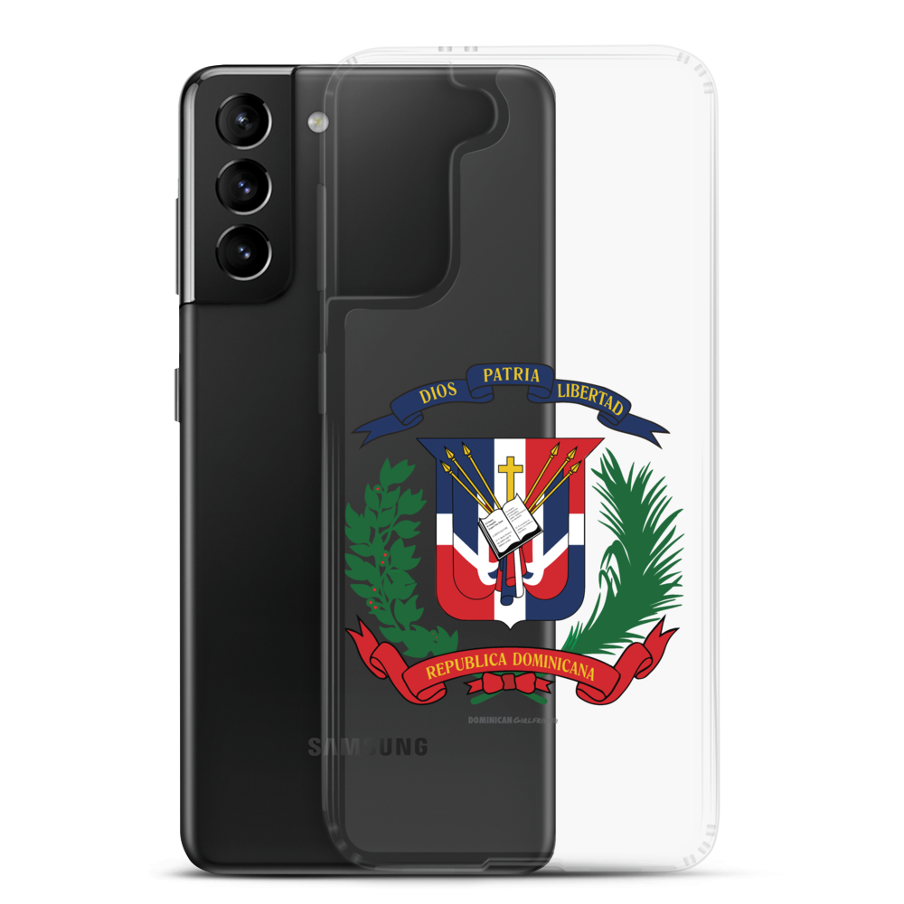 Escudo de la República Dominicana Samsung Case  - 2020 - DominicanGirlfriend.com - Frases Dominicanas - República Dominicana Lifestyle Graphic T-Shirts Streetwear & Accessories - New York - Bronx - Washington Heights - Miami - Florida - Boca Chica - USA - Dominican Clothing