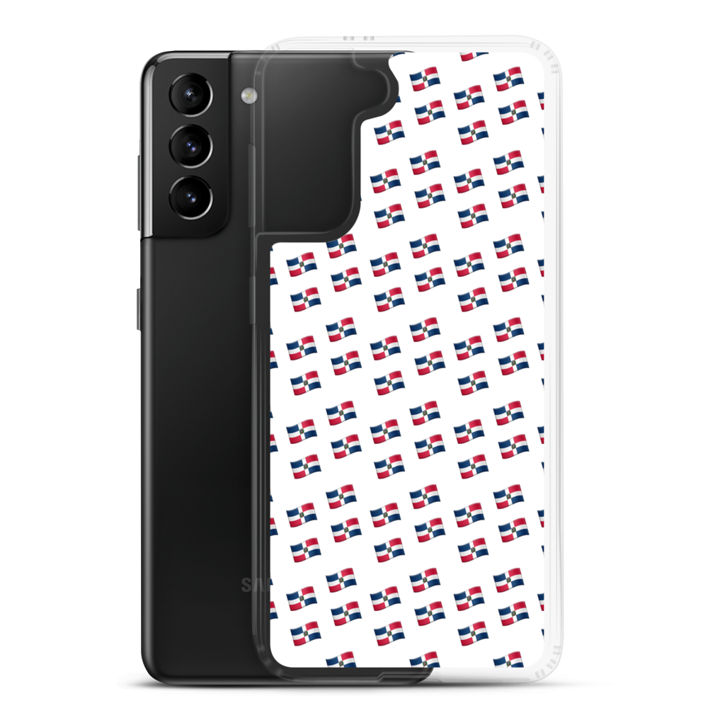 All-Over Emoji República Dominicana Flag Samsung Case  - 2020 - DominicanGirlfriend.com - Frases Dominicanas - República Dominicana Lifestyle Graphic T-Shirts Streetwear & Accessories - New York - Bronx - Washington Heights - Miami - Florida - Boca Chica - USA - Dominican Clothing