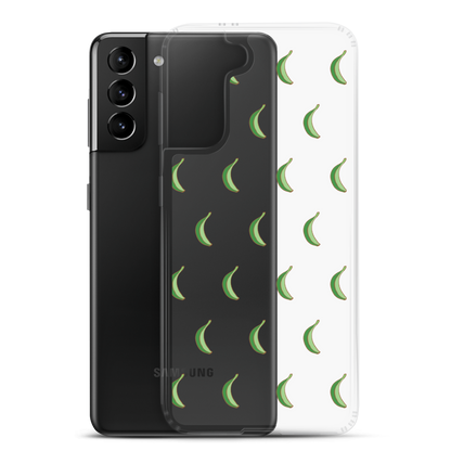 Platano All-Over Samsung Case (Transparent)  - 2020 - DominicanGirlfriend.com - Frases Dominicanas - República Dominicana Lifestyle Graphic T-Shirts Streetwear & Accessories - New York - Bronx - Washington Heights - Miami - Florida - Boca Chica - USA - Dominican Clothing