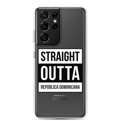 Straight Outta República Dominicana Samsung Case  - 2020 - DominicanGirlfriend.com - Frases Dominicanas - República Dominicana Lifestyle Graphic T-Shirts Streetwear & Accessories - New York - Bronx - Washington Heights - Miami - Florida - Boca Chica - USA - Dominican Clothing