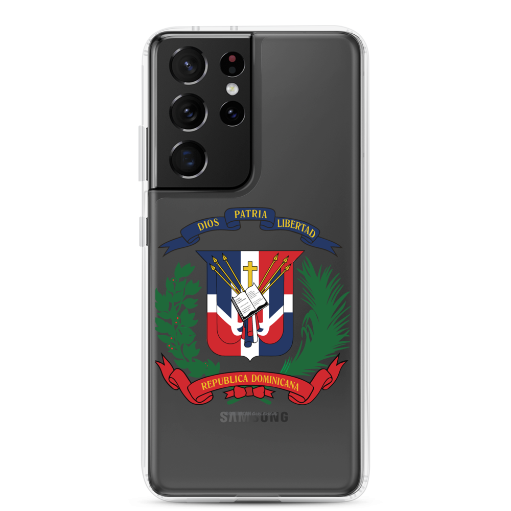 Escudo de la República Dominicana Samsung Case  - 2020 - DominicanGirlfriend.com - Frases Dominicanas - República Dominicana Lifestyle Graphic T-Shirts Streetwear & Accessories - New York - Bronx - Washington Heights - Miami - Florida - Boca Chica - USA - Dominican Clothing