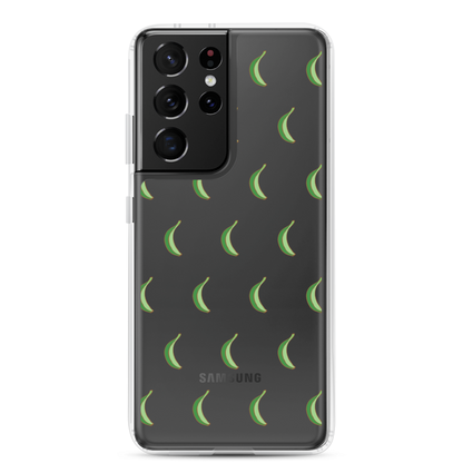 Platano All-Over Samsung Case (Transparent)  - 2020 - DominicanGirlfriend.com - Frases Dominicanas - República Dominicana Lifestyle Graphic T-Shirts Streetwear & Accessories - New York - Bronx - Washington Heights - Miami - Florida - Boca Chica - USA - Dominican Clothing