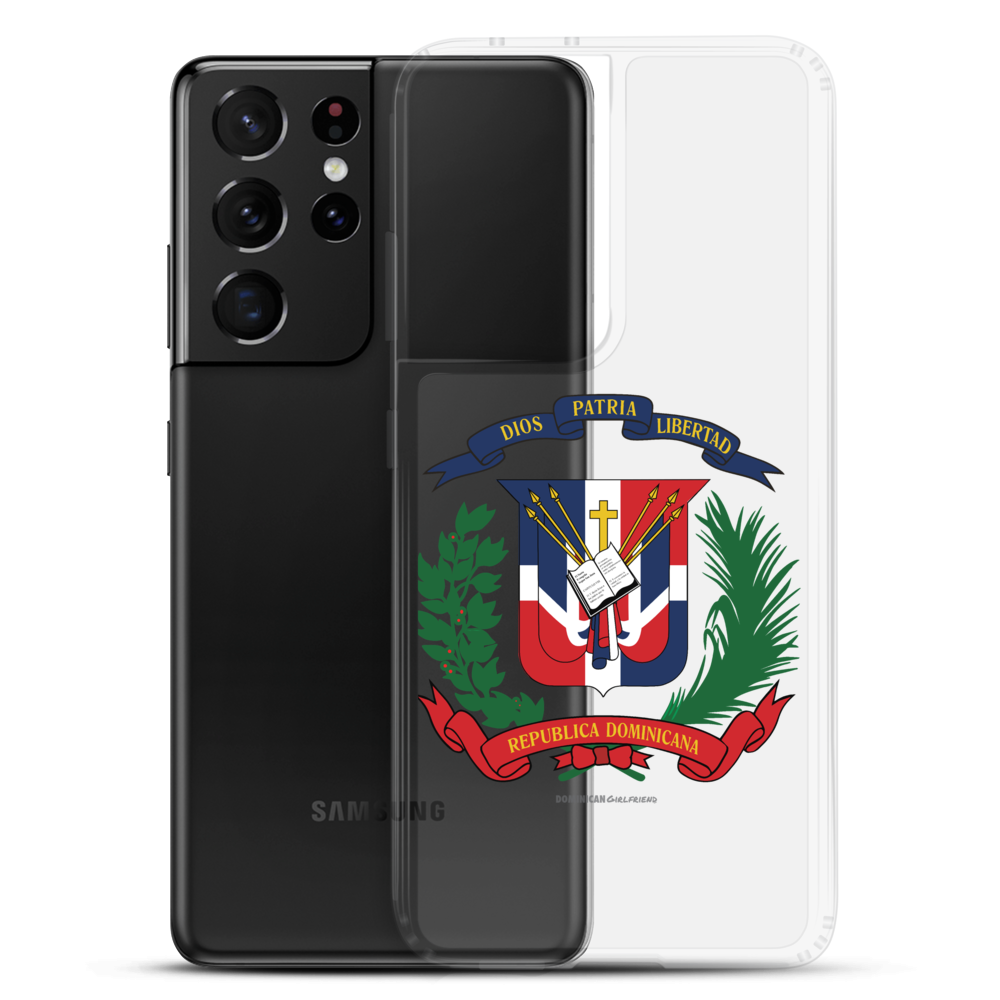 Escudo de la República Dominicana Samsung Case  - 2020 - DominicanGirlfriend.com - Frases Dominicanas - República Dominicana Lifestyle Graphic T-Shirts Streetwear & Accessories - New York - Bronx - Washington Heights - Miami - Florida - Boca Chica - USA - Dominican Clothing