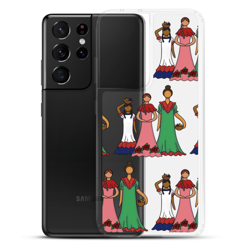 Dominican Faceless Dolls Samsung Case  - 2020 - DominicanGirlfriend.com - Frases Dominicanas - República Dominicana Lifestyle Graphic T-Shirts Streetwear & Accessories - New York - Bronx - Washington Heights - Miami - Florida - Boca Chica - USA - Dominican Clothing