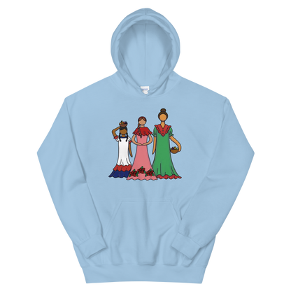 Dominican Faceless Dolls Unisex Hoodie  - 2020 - DominicanGirlfriend.com - Frases Dominicanas - República Dominicana Lifestyle Graphic T-Shirts Streetwear & Accessories - New York - Bronx - Washington Heights - Miami - Florida - Boca Chica - USA - Dominican Clothing