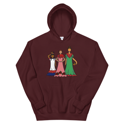 Dominican Faceless Dolls Unisex Hoodie  - 2020 - DominicanGirlfriend.com - Frases Dominicanas - República Dominicana Lifestyle Graphic T-Shirts Streetwear & Accessories - New York - Bronx - Washington Heights - Miami - Florida - Boca Chica - USA - Dominican Clothing