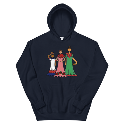 Dominican Faceless Dolls Unisex Hoodie  - 2020 - DominicanGirlfriend.com - Frases Dominicanas - República Dominicana Lifestyle Graphic T-Shirts Streetwear & Accessories - New York - Bronx - Washington Heights - Miami - Florida - Boca Chica - USA - Dominican Clothing