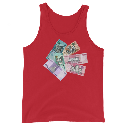 Dominican Pesos Unisex Tank Top  - 2020 - DominicanGirlfriend.com - Frases Dominicanas - República Dominicana Lifestyle Graphic T-Shirts Streetwear & Accessories - New York - Bronx - Washington Heights - Miami - Florida - Boca Chica - USA - Dominican Clothing