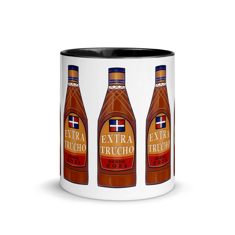 Extra Trucho Dominican Rum Mug with Color Inside  - 2020 - DominicanGirlfriend.com - Frases Dominicanas - República Dominicana Lifestyle Graphic T-Shirts Streetwear & Accessories - New York - Bronx - Washington Heights - Miami - Florida - Boca Chica - USA - Dominican Clothing