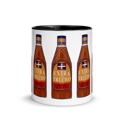 Extra Trucho Dominican Rum Mug with Color Inside  - 2020 - DominicanGirlfriend.com - Frases Dominicanas - República Dominicana Lifestyle Graphic T-Shirts Streetwear & Accessories - New York - Bronx - Washington Heights - Miami - Florida - Boca Chica - USA - Dominican Clothing