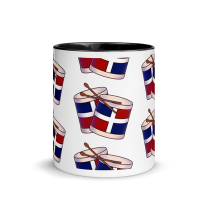 Tambora Dominicana Mug with Color Inside  - 2020 - DominicanGirlfriend.com - Frases Dominicanas - República Dominicana Lifestyle Graphic T-Shirts Streetwear & Accessories - New York - Bronx - Washington Heights - Miami - Florida - Boca Chica - USA - Dominican Clothing