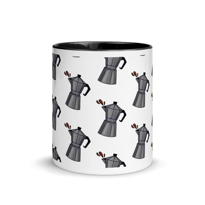 Cafetera Mug with Color Inside  - 2020 - DominicanGirlfriend.com - Frases Dominicanas - República Dominicana Lifestyle Graphic T-Shirts Streetwear & Accessories - New York - Bronx - Washington Heights - Miami - Florida - Boca Chica - USA - Dominican Clothing