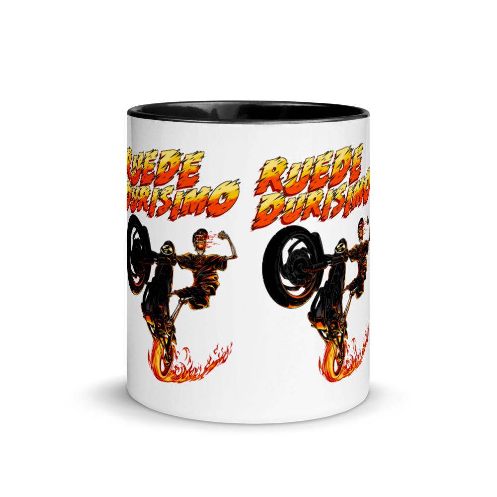 Ruede Durisimo Mug with Color Inside  - 2020 - DominicanGirlfriend.com - Frases Dominicanas - República Dominicana Lifestyle Graphic T-Shirts Streetwear & Accessories - New York - Bronx - Washington Heights - Miami - Florida - Boca Chica - USA - Dominican Clothing