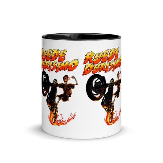 Ruede Durisimo Mug with Color Inside  - 2020 - DominicanGirlfriend.com - Frases Dominicanas - República Dominicana Lifestyle Graphic T-Shirts Streetwear & Accessories - New York - Bronx - Washington Heights - Miami - Florida - Boca Chica - USA - Dominican Clothing