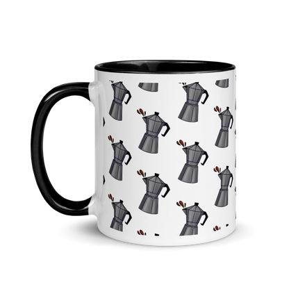 Cafetera Mug with Color Inside  - 2020 - DominicanGirlfriend.com - Frases Dominicanas - República Dominicana Lifestyle Graphic T-Shirts Streetwear & Accessories - New York - Bronx - Washington Heights - Miami - Florida - Boca Chica - USA - Dominican Clothing