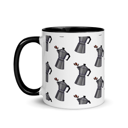 Cafetera Mug with Color Inside  - 2020 - DominicanGirlfriend.com - Frases Dominicanas - República Dominicana Lifestyle Graphic T-Shirts Streetwear & Accessories - New York - Bronx - Washington Heights - Miami - Florida - Boca Chica - USA - Dominican Clothing