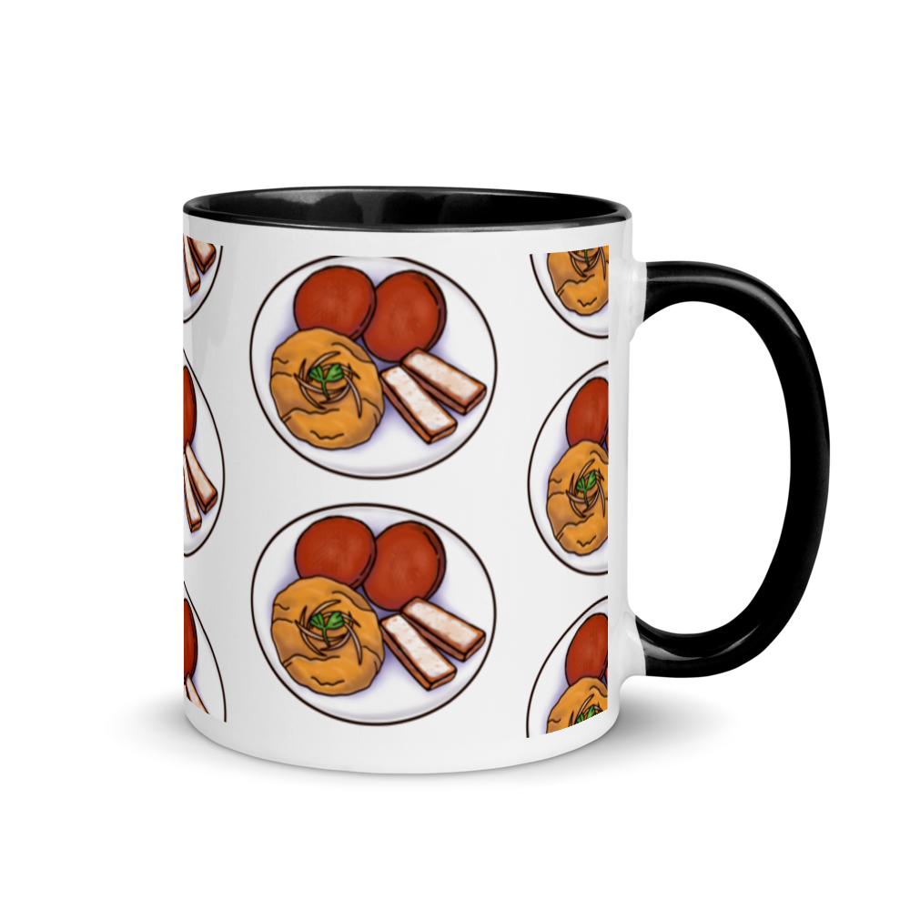 El Mangu Dominicano Mug with Color Inside  - 2020 - DominicanGirlfriend.com - Frases Dominicanas - República Dominicana Lifestyle Graphic T-Shirts Streetwear & Accessories - New York - Bronx - Washington Heights - Miami - Florida - Boca Chica - USA - Dominican Clothing