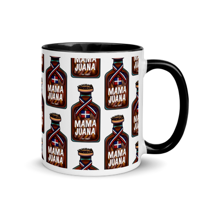 Mama Juana Dominicana Mug with Color Inside  - 2020 - DominicanGirlfriend.com - Frases Dominicanas - República Dominicana Lifestyle Graphic T-Shirts Streetwear & Accessories - New York - Bronx - Washington Heights - Miami - Florida - Boca Chica - USA - Dominican Clothing