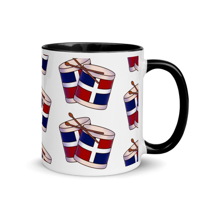 Tambora Dominicana Mug with Color Inside  - 2020 - DominicanGirlfriend.com - Frases Dominicanas - República Dominicana Lifestyle Graphic T-Shirts Streetwear & Accessories - New York - Bronx - Washington Heights - Miami - Florida - Boca Chica - USA - Dominican Clothing